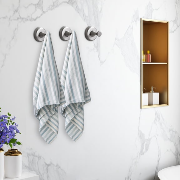 Alloy Wall Hook, Self Adhesive Coat Hook for Hanging Clothes and Bags, Small Decorative Wall Mount Hook for Entryway, Bedroom, and Bathroom Organization