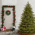 thumbnail image 3 of National Tree Company Pre-Lit 'Feel Real' Artificial Medium Christmas Tree, Green, Nordic Spruce, Dual Color LED Lights, Includes Stand, 7.5 feet, 3 of 3