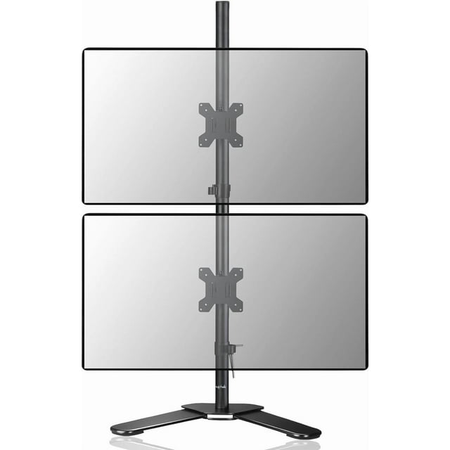 Single LCD Computer Monitor Standing Desk Stand Mount Riser for to Screen with Swivel Height Adjustable Rotation & mm Vesa Base Stand