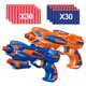 thumbnail image 2 of 2 piezas de pistola de juego de plástico Ecológico - Luz delantera segura Capacidad práctica Juguete de espuma Blaster para niños Juego familiar, 2 of 5