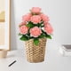 thumbnail image 4 of Decoración para el día de San Valentín, flores falsas de plástico de seda, arte floral de simulación, flores rústicas, arreglo de adornos florales, decoración para el día de San Valentín, rosas, ramo, 4 of 6