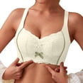 thumbnail image 2 of Bras Under $5! Cagogo Women's Plus Size Lace Bra Wireless Full Coverage Push Up Smoothing No Underwire Comfort V Neck Bralettes with Support Brasier Sin Varillas Para Mujer, 2 of 9