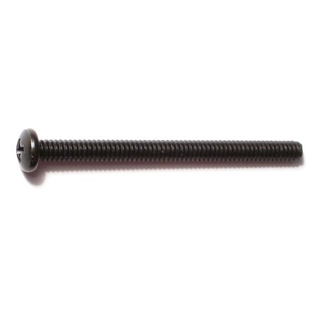 

#10-24 x 2-1/2 Black Oxide Phillips Pan Head Machine Screws (10 pcs.)