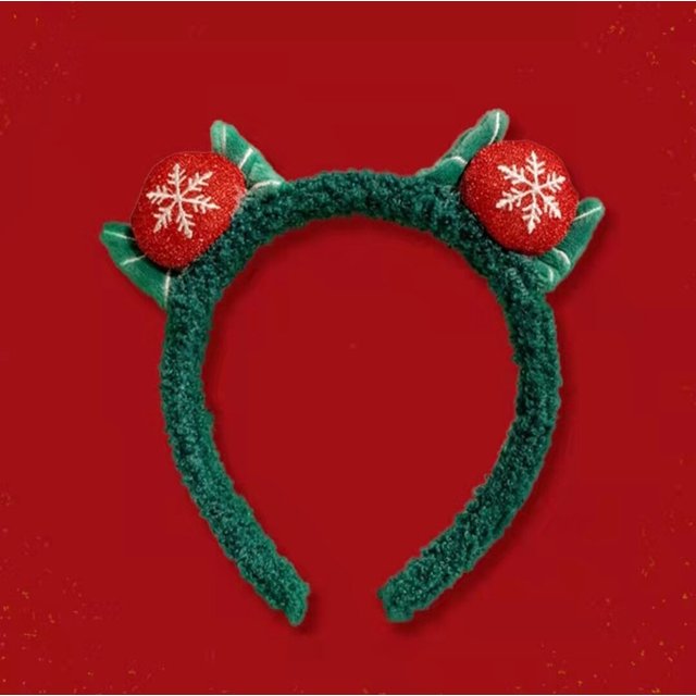 Adorno de diadema de Navidad para niños, adorno de alce de felpa encantador con estampado de leopardo, regalo de muñeco de nieve tridimensional versátil, 2022