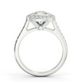 thumbnail image 3 of Ethan Jewel 14K Gold Plated Ring - Cushion Cut Excellent 1.9 Ct Moissanite Engagement Ring - Halo Solitaire with Accent Engagement Ring for women's - Ever & Ever Halo-Style Engagement Rings, 3 of 3