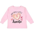 thumbnail image 3 of Inktastic Pop Pop's Little Sweetie with Pink Heart Cookie Boys or Girls Long Sleeve Toddler T-Shirt, 3 of 5