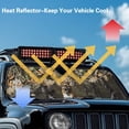 thumbnail image 4 of Yuyamidu Camo Hunting Windshield Sun Shade Compatible with Jeep Wrangler Deer Foldable Sun Shade for Men Women, Keep Car Interior Cooler, 4 of 7