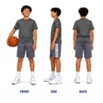thumbnail image 2 of Boys' Active Shorts - 4 Pack Athletic Performance Gym Shorts (8-18), 2 of 7