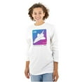 thumbnail image 3 of Vaporwave NASA Space Transportation Long Sleeve TShirt Men Women Brisco Brands X, 3 of 6
