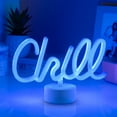 thumbnail image 6 of BrightSide 7” Chill LED Neon Table Light, Blue, Battery-Powered, 6 of 7