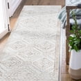thumbnail image 1 of Rugking Hallway Rug 2X6 Area Rug Moroccan Taupe Modern Geometric Mat Contemporary Soft Rug Indoor Door Mat Non Slip Carpet Kitchen Bedroom Dining Room, 1 of 6
