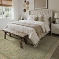 thumbnail image 3 of KUETH 5'x7' Area Rugs for Living Room, Non Slip Machine Washable Vintage Indoor Rug, Low Pile Chenille Print Rug for Bedroom Dining Room Home Office, 3 of 7