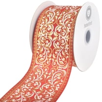 Homeford Flat Velvet Wired Ribbon, 2-1/2-inch, Sunflower, 10-yard ...