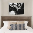 thumbnail image 4 of Easygdp Fluid Black White Paint Swirls Tapestrys Boutique Decor Wall Hanging for Living Room Bedroom Office Decor 29x37in, 4 of 8