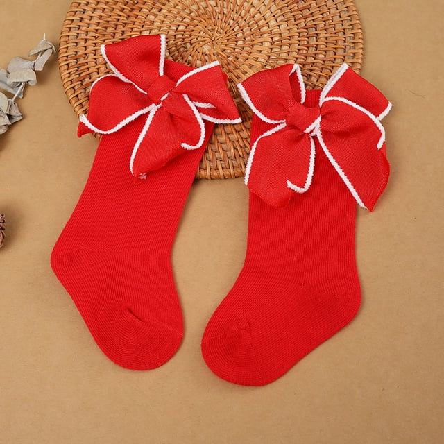 Soft Winter Thermal Long Socks For Toddlers And Children With Non- Grip Sole Design