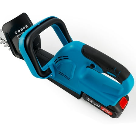20" Electric Hedge Trimmer Power Tool with Cordless Design, 2 Batteries & Charger