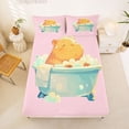 thumbnail image 5 of Erosebridal Rodent Animal Capybara Full Size Sheets,Cartoon Cute Animal Bed Sheets For Girls Kids 4pcs, 5 of 6
