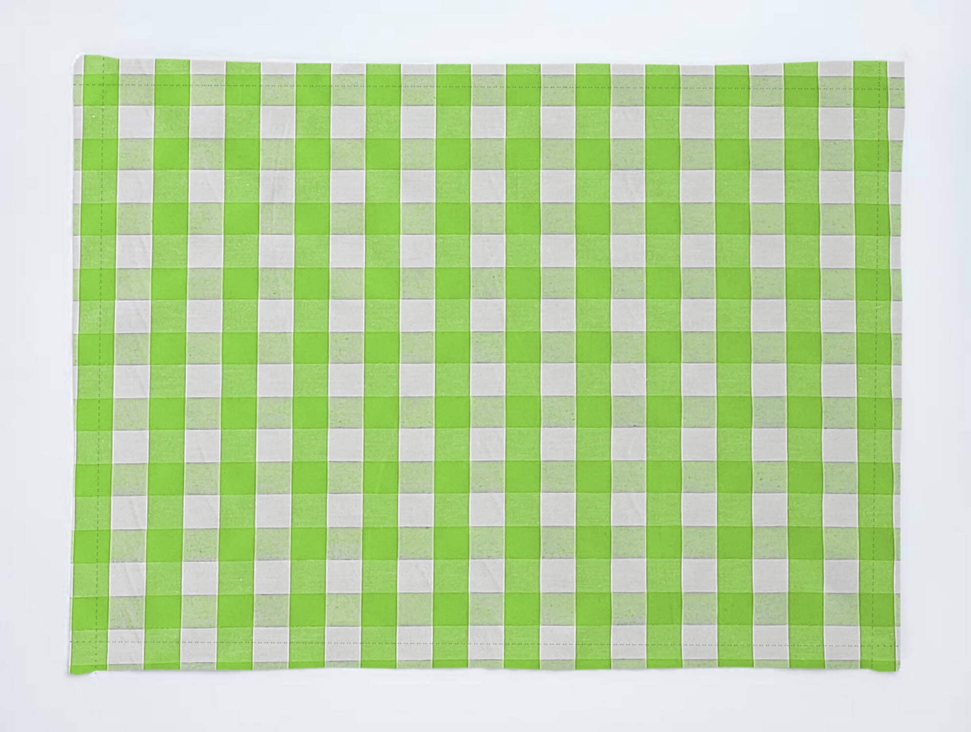 Gingham Checkered Cotton Dinner Table Placemats Holiday Home Decoration 13" x 19" (Pack of 4)