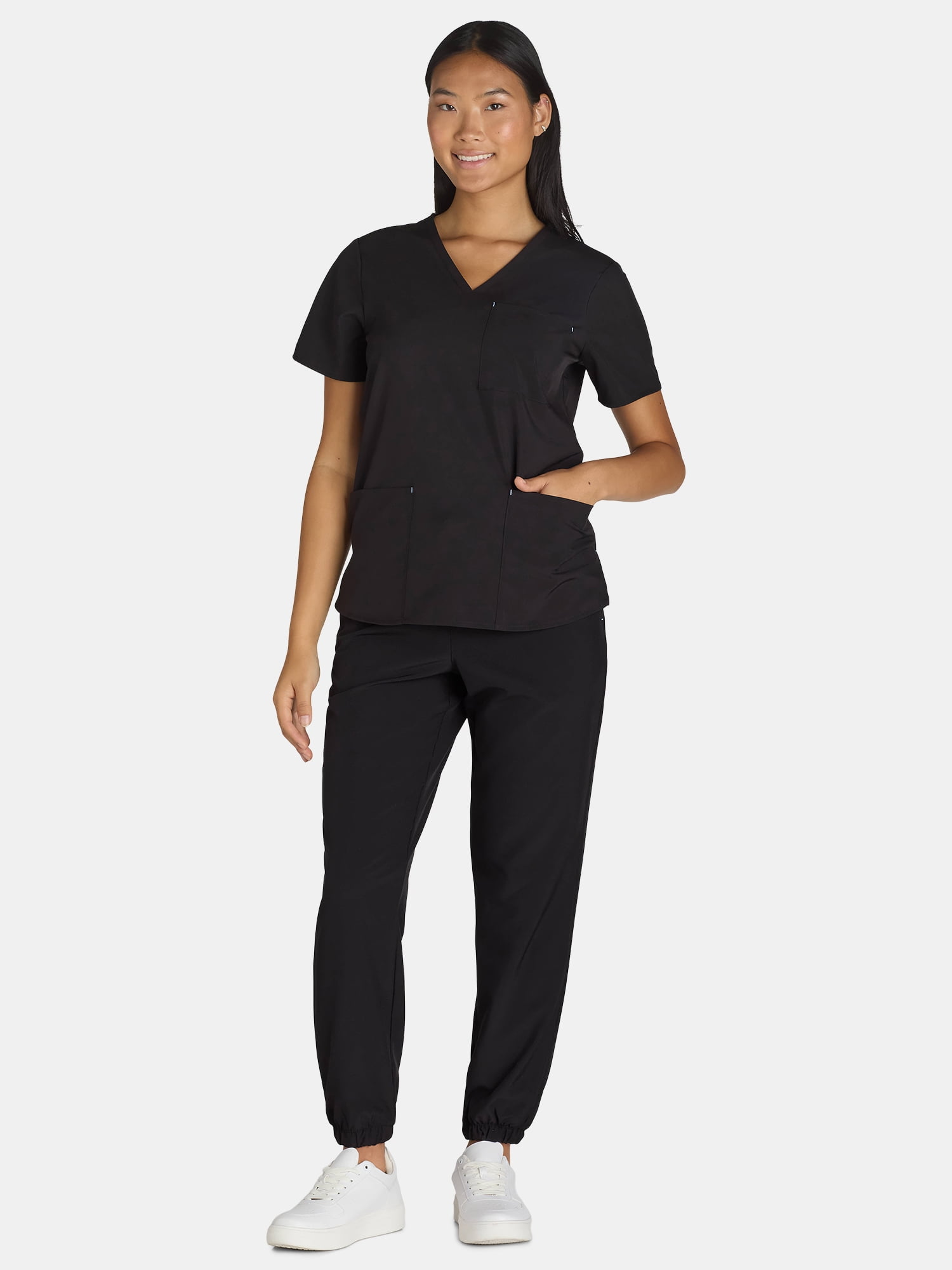 Generic Women's Scrub Wrap Top Sizes XS-XXXL