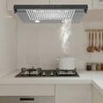 thumbnail image 4 of 30" Modern Rectangular Black Under Cabinet Range Hood 900 CFM, Dual Motor Stainless Steel Kitchen Vent, 4 of 13