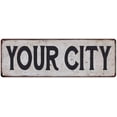 thumbnail image 1 of YOUR CITY Vintage Look Rustic Metal City State Sign 6 x 18 Matte Finish Metal 106180041001, 1 of 1