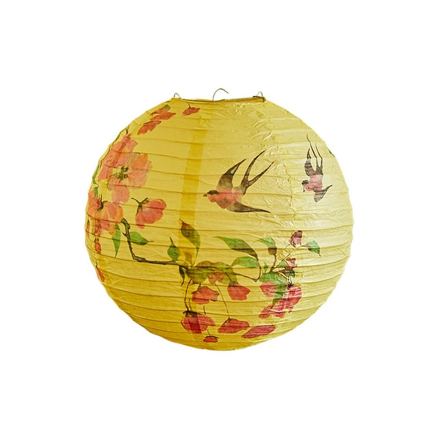 BAOPAI Paper Lanterns Classical Traditional Solid Color Lampshade Spring Decoration Lanterns Courtyard Decoration