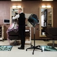 thumbnail image 3 of ZENY Professional Adjustable Hooded Bonnet Hair Dryer with Rolling Stand 1300W Salon Dryer, Black, 3 of 12