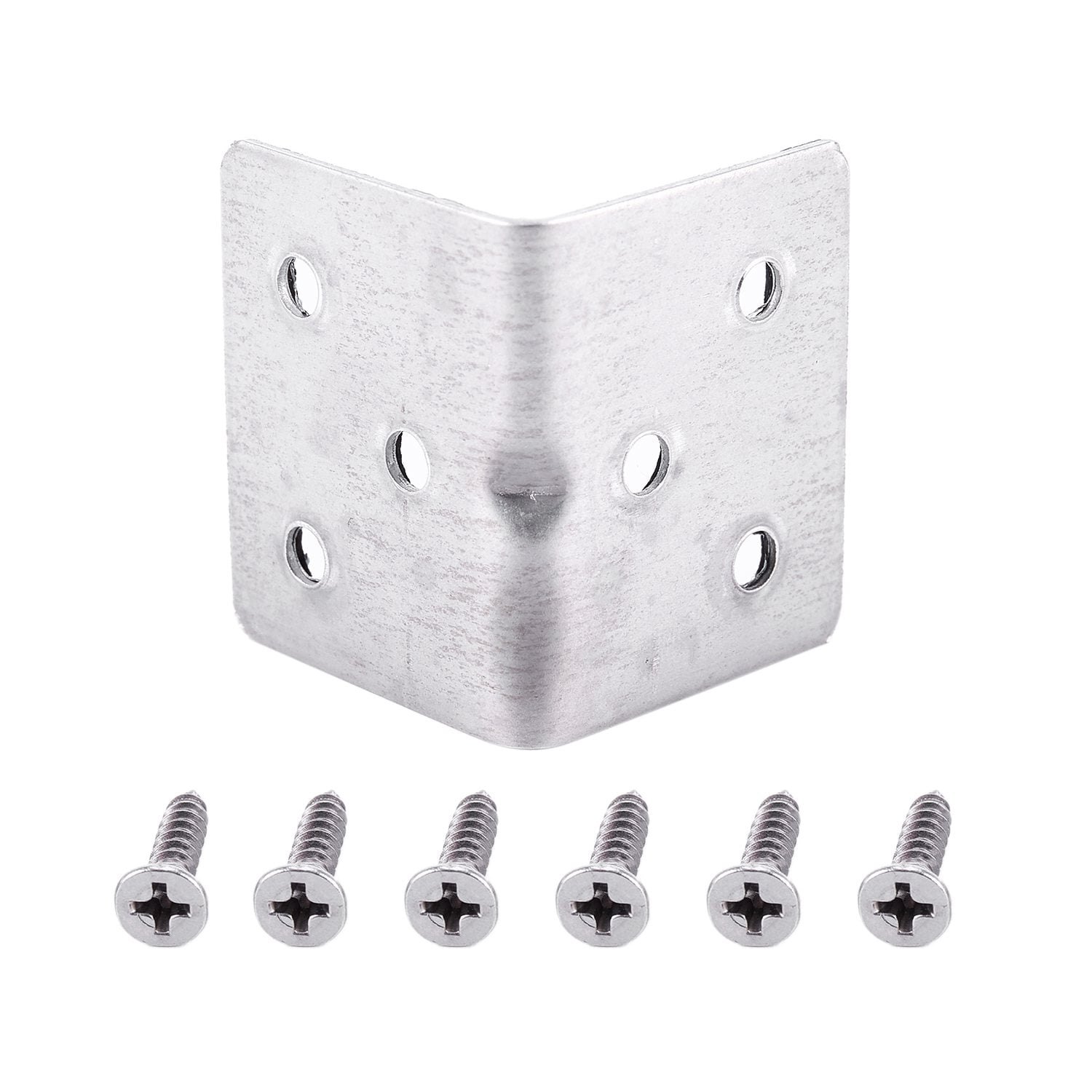 304 Steel L Shape Corner Brace Joint Right Angle Shelf Bracket Hardware Fastener