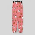thumbnail image 2 of Hello Kitty Women's Harem Pants, Hippie Casual Pants Flowy Yoga Trousers with Pockets, 2 of 7