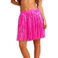 thumbnail image 3 of Skirts for Women Carnival Fluorescent Dance Party Night Performances Festive Celebrations With Flowing Fringe Design Womens Skirt Pink, 3 of 7