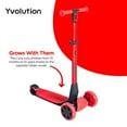 thumbnail image 4 of Yvolution Y Glider Luna, 3-in-1 Ride-on Toy to Kids Kick Scooter LED Light-up Wheels Red Unisex, 4 of 10