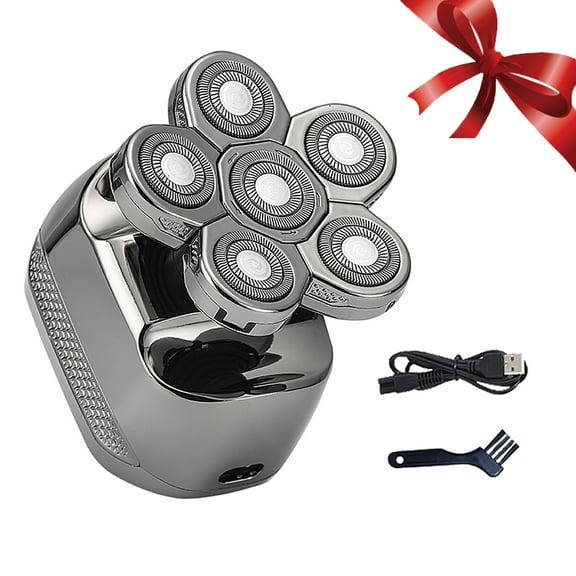 Cordless Bald Head Shaver Waterproof 6D Floating Shaver Rechargeable Electric Razor with LED Display