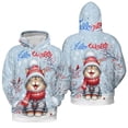 thumbnail image 3 of Hello Winter Manx Smiling in Red Scarf Hat Welcome Christmas All Over Print 3D Hoodie Unisex Merch Hoodies Cat Lover Kitten Owner Gifts - 00017, 3 of 6