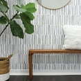 thumbnail image 5 of Tempaper x Bobby Berk Shift White & Black Peel and Stick Wallpaper, 20.5" x 16.5', 5 of 8
