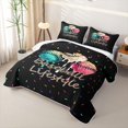 thumbnail image 3 of Feelyou Baseball Lifestyle Bed Spread Queen for Boys Girls, Sweet Ice Cream Drip Queen Coverlet Set, 3-Piece, 3 of 7