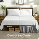 thumbnail image 4 of Faldón de cama ajustable Bare Home 15 pulgadas tamaño Queen gris claro, 4 of 6