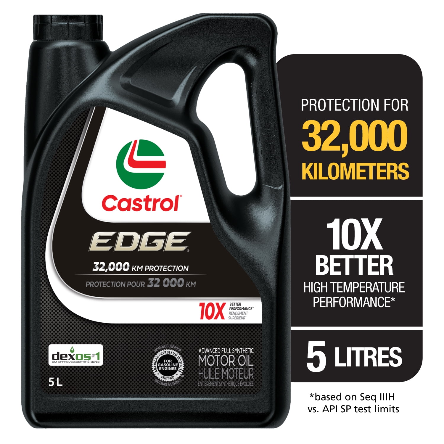 Huile à moteur entièrement synthétique Castrol EDGE 0W20 5 L Huile moteur synthétique de qualité supérieure