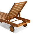 thumbnail image 6 of Furinno Tioman Hardwood Outdoor Chaise Lounge - Brown, 6 of 10