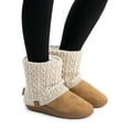 thumbnail image 4 of MUK LUKS Women's Cable Knit Bootie Slipper, 4 of 6