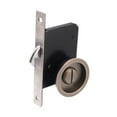thumbnail image 1 of Puerta Puerta redonda Hardware Pandilla de mejoras para el hogar Fácil instalación de privacidad para el garaje Hotel Office Entrance Baño Bronce, 1 of 8