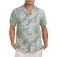 thumbnail image 5 of GIRUNS Men's Hawaiian Beach Short Sleeve Button Down Shirt Tropical Cuban Collar Casual Shirt, 5 of 7