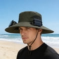 thumbnail image 4 of Sulaicai Hat with Fans Solar Power, Wide Brim Sun Hat for Men Women, Summer Essentials for Outdoor Fishing Camping Hiking Beach, 4 of 7