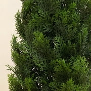 Nearly Natural 4 Cedar Tree Artificial Tree (Indoor/Outdoor), Green