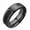 Black, variant on Cool Stainless Steel Ring for Men & Boys, Twisted Cable Inlay Mens Wedding Band, Wedding Bands for Men, Stylish Black Ring for Men, Size 10, Black