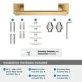 thumbnail image 4 of Amerock Appoint Champagne Bronze 8 inch (203mm) Towel Bar, 4 of 7