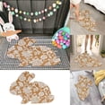 thumbnail image 2 of TIELUTT Rabbit Floor Mat Rabbit Shape Door Mat Bathroom Cute Carpet Room Decoration Non Floor Mat Indoor Non Shedding Throw Blanket Little Carpet Full Throw Blanket Air Rug Shaggy Rugs for Living Roo, 2 of 8