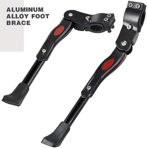 Universal Adjustable Bicycle Kickstand Aluminum Alloy Non Slip For 24-29 Inch Road Mountain Bikes