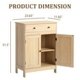 thumbnail image 2 of Ktaxon Bathroom Floor Cabinet, Freestanding Storage Cupboard w/ Drawer and 2 Doors, Wood, 2 of 6