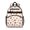 Football Leaf White Pattern, variant on Football Bow White Pattern Cute School Backpack Bag for School with Padded Back and Adjustable Shoulder Straps 15.25"x11.5"x5.25"