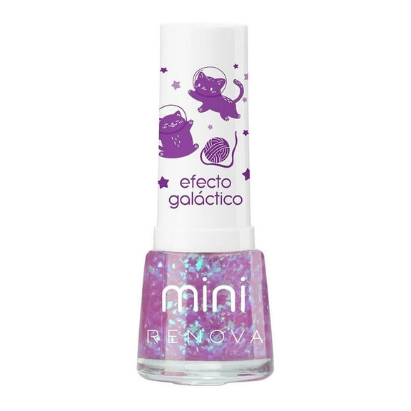 Esmalte  de uñas Renova Esmalte Mini Andromeda 7.7 ml Traslucido con chispas